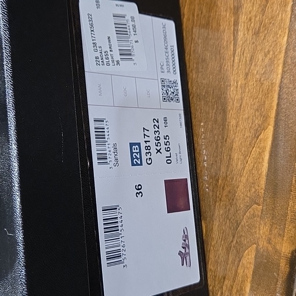 Chanel Velvet Velcro Sandal - Picture 6 of 7